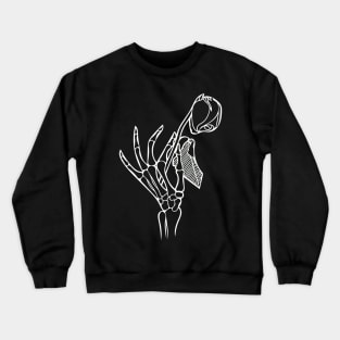 the Touch of Death in White Crewneck Sweatshirt